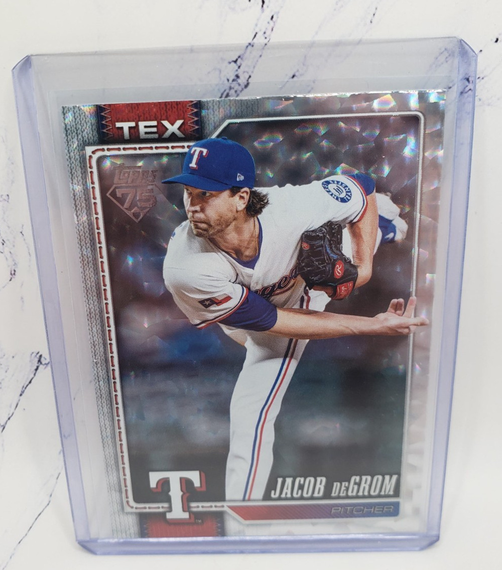 Jacob deGrom 2026 TOPPS SERIES 1 BASEBALL Holo Foil #99 Rangers